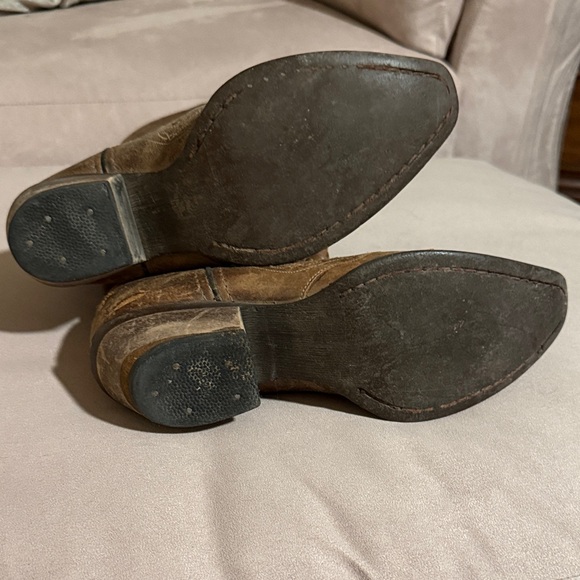 Dan Post Women’s 7M Brown Distressed Leather Cowboy Boots Western - Picture 2 of 6